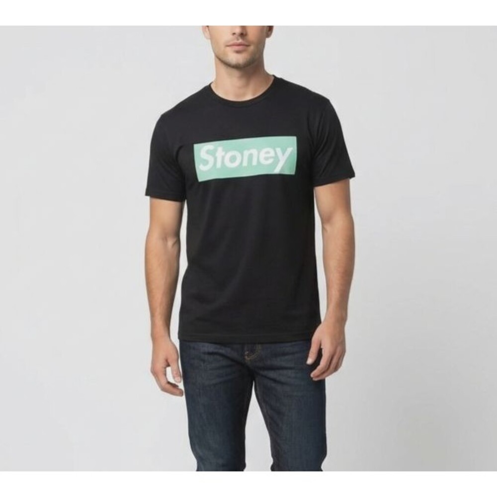 Post Malone Graphic Tee Stoney T-Shirt Black Mens Size Medium Fan Gear Merch